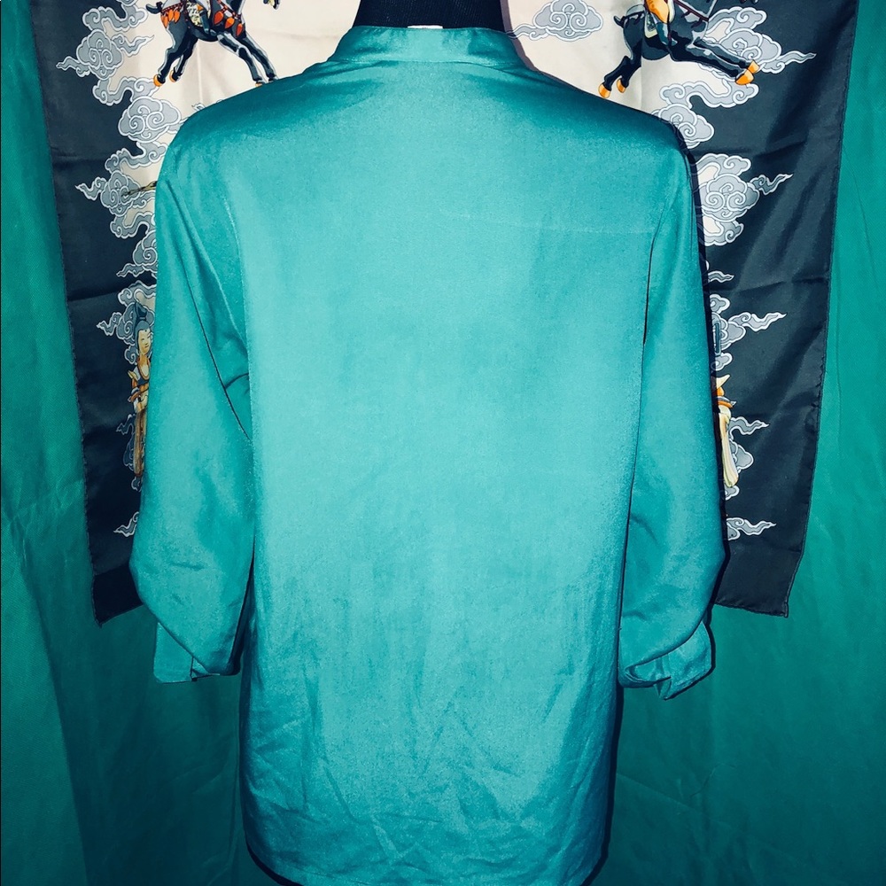 Vintage David Matthew Button Down Size 10 Blouse - image 4